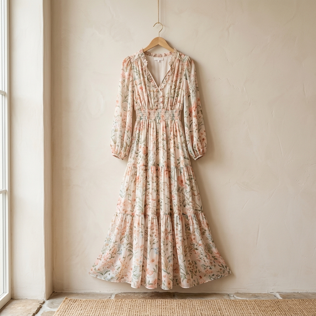 Elegant Floral Maxi Dress